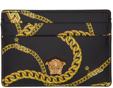 Versace: Black 'La Medusa' Card Holder 